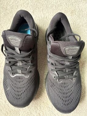 Asics Men's Charcoal Gray Athletic Running Shoes